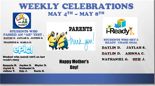 Weekly Celebrations 